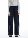 ThornNest - Women's Side-Stripe Loose-Fit Cuffed Sports Pants