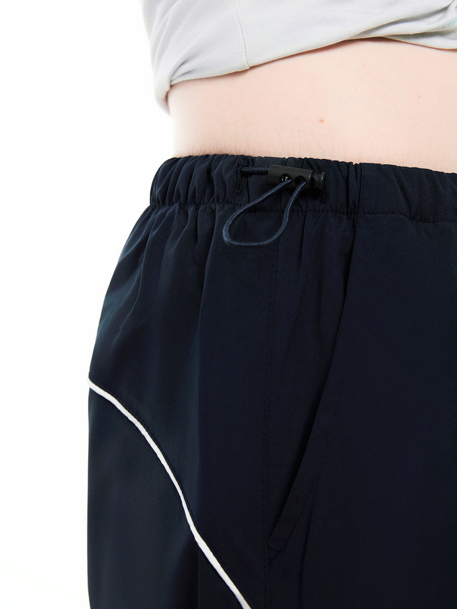 ThornNest - Women's Side-Stripe Loose-Fit Cuffed Sports Pants