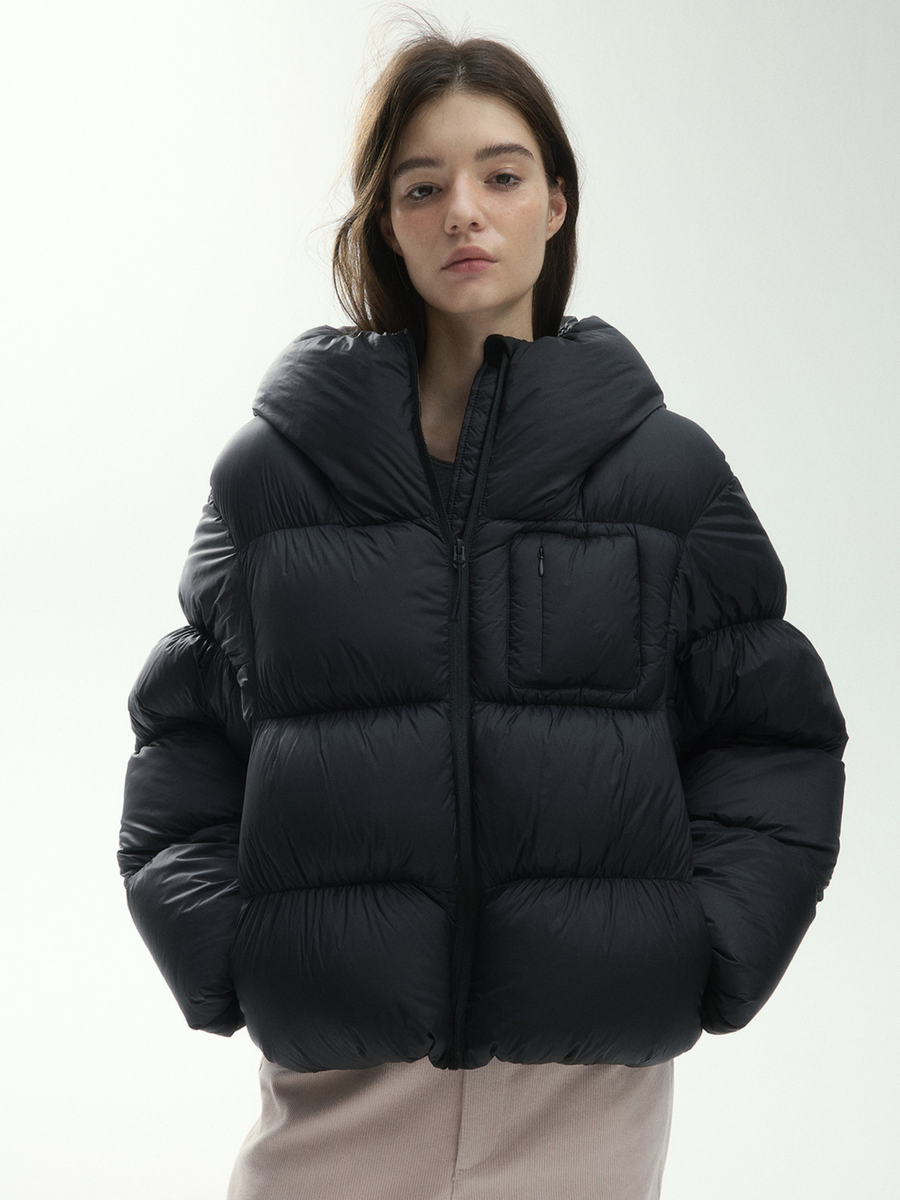 RavenScope - Women’s  90% White Duck Down Puffer Hooded Jacket