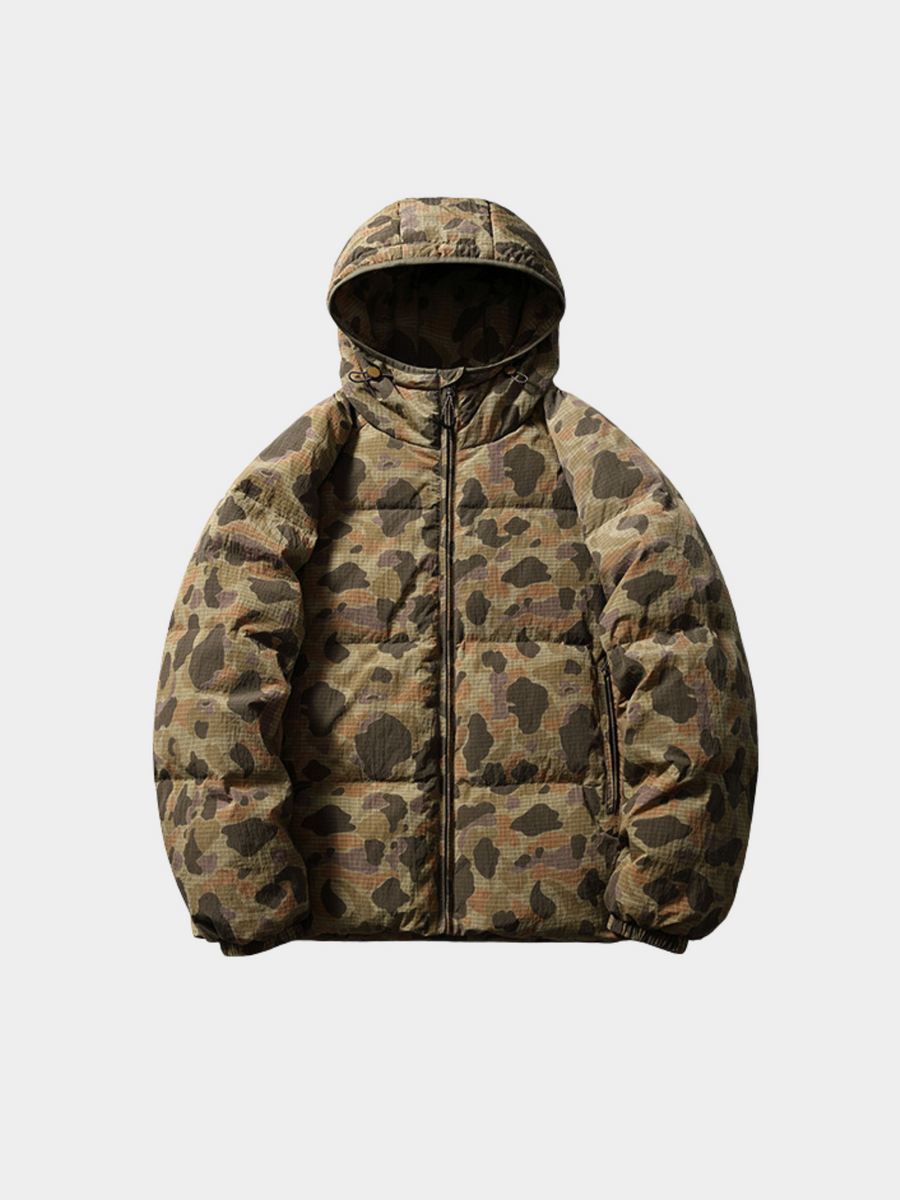 CanyonDeck - Unisex Triple Protection Tactical Camouflage 90% Duck Down Jacket