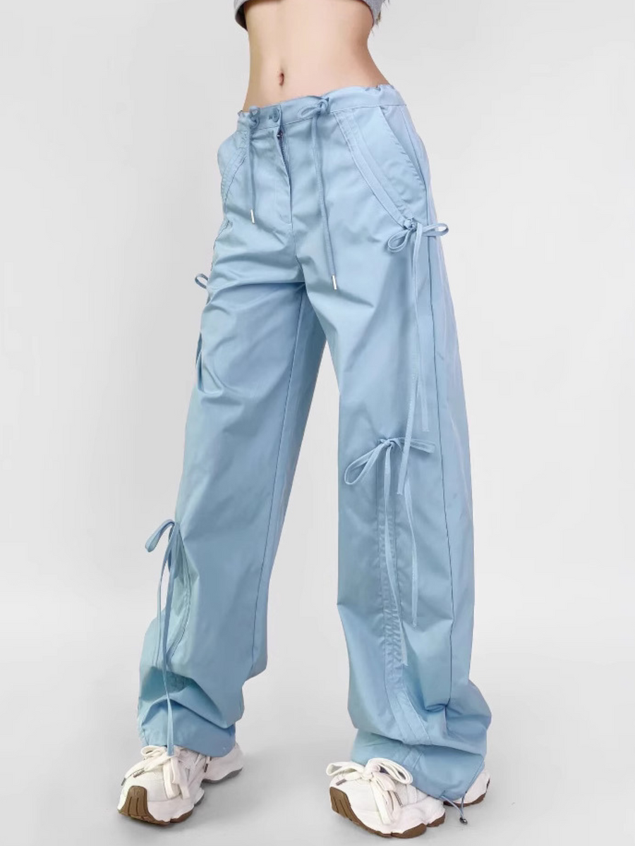 WolfBoard - Women's Bow-Tie Drawstring Breathable Cargo Pants