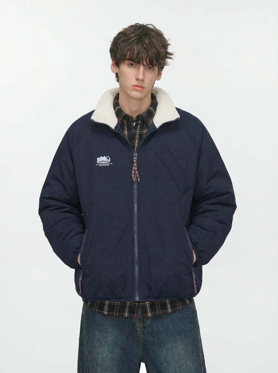 GlowCanopy - Men's Waterproof & Windproof Reversible Fleece Jacket